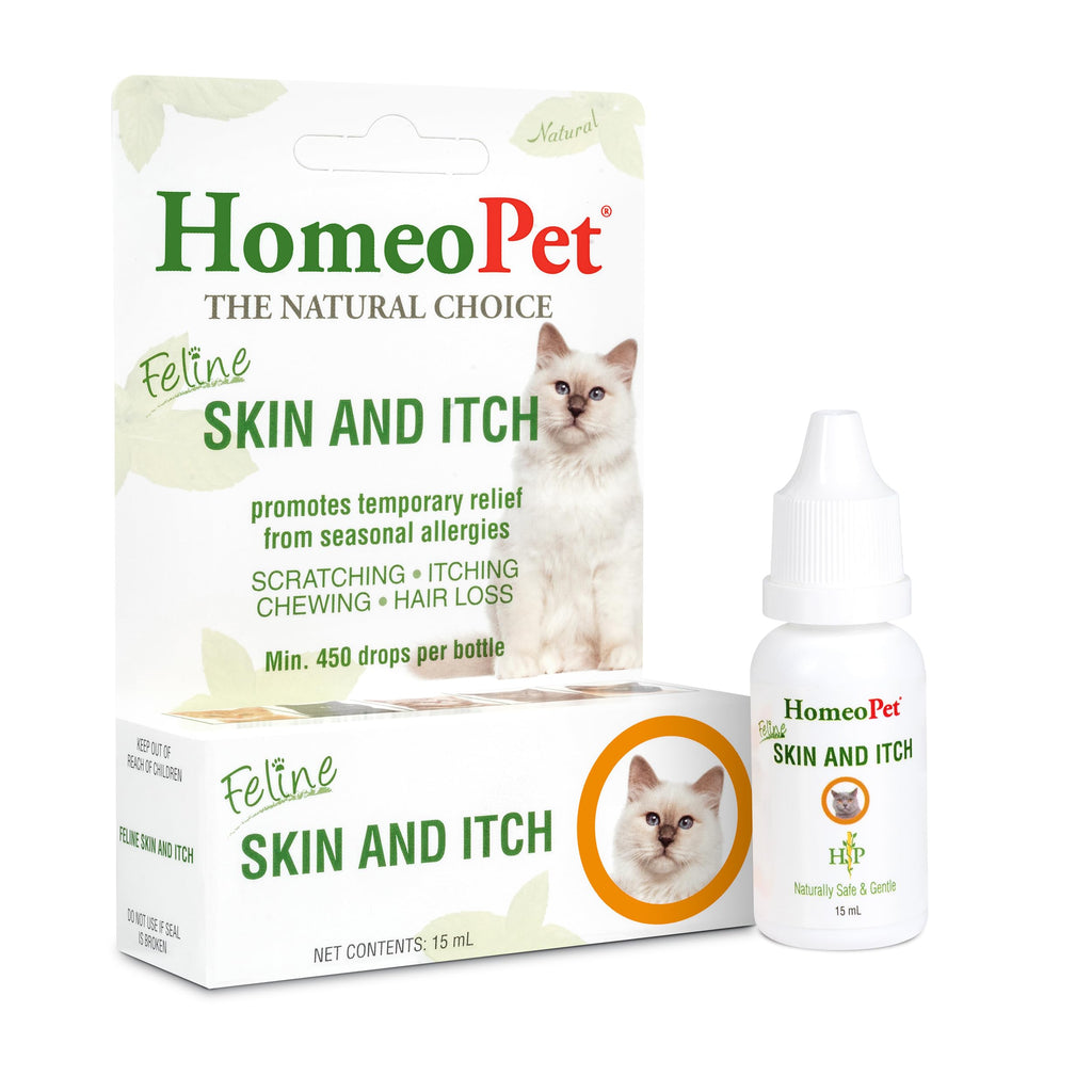 HomeoPet Feline Skin and Itch Safe and Natural Cat Supplement