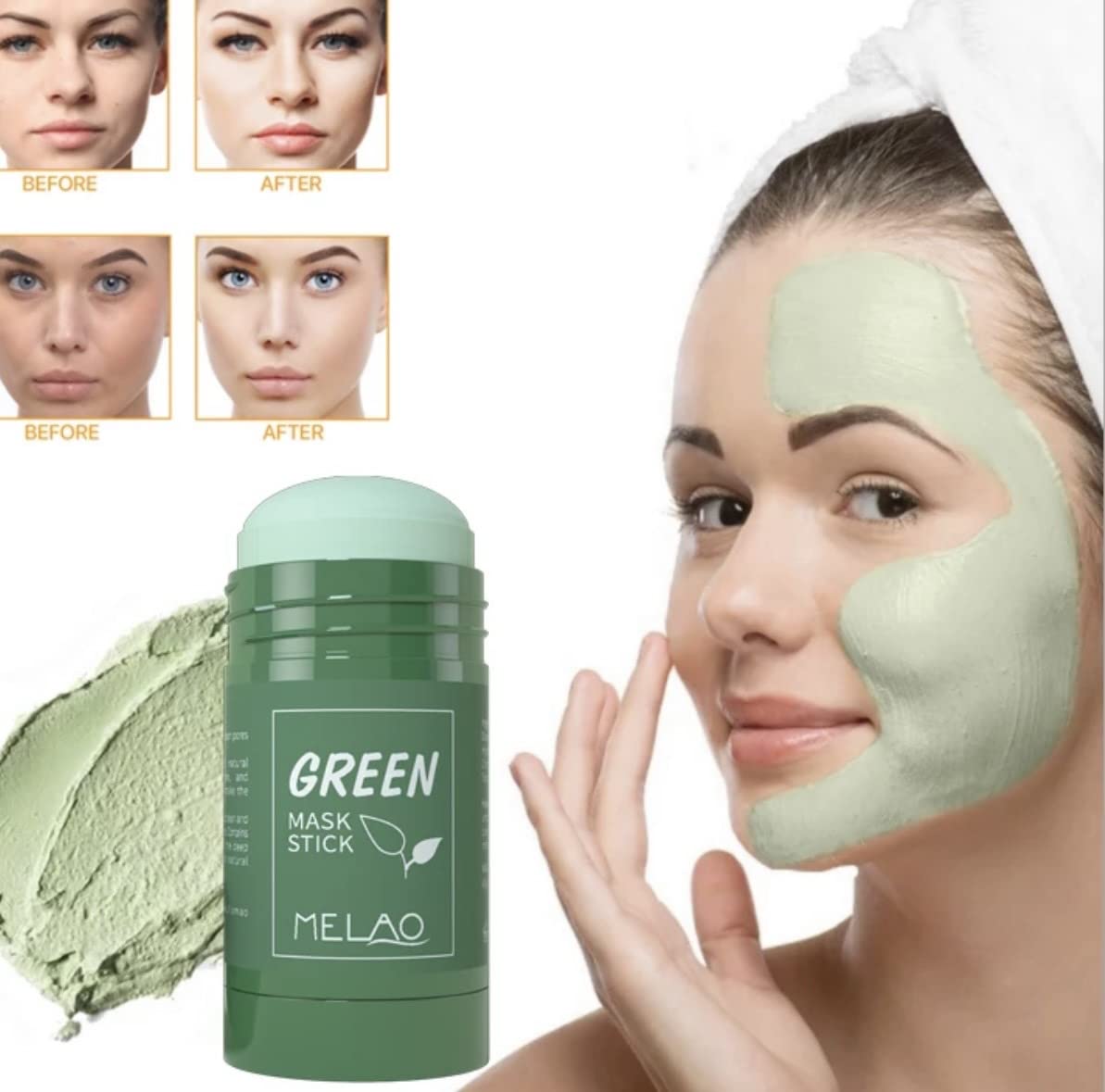 Green Tea Mask Luxury Clay Detox Exfoliator Skin Care 1.35 fl/oz